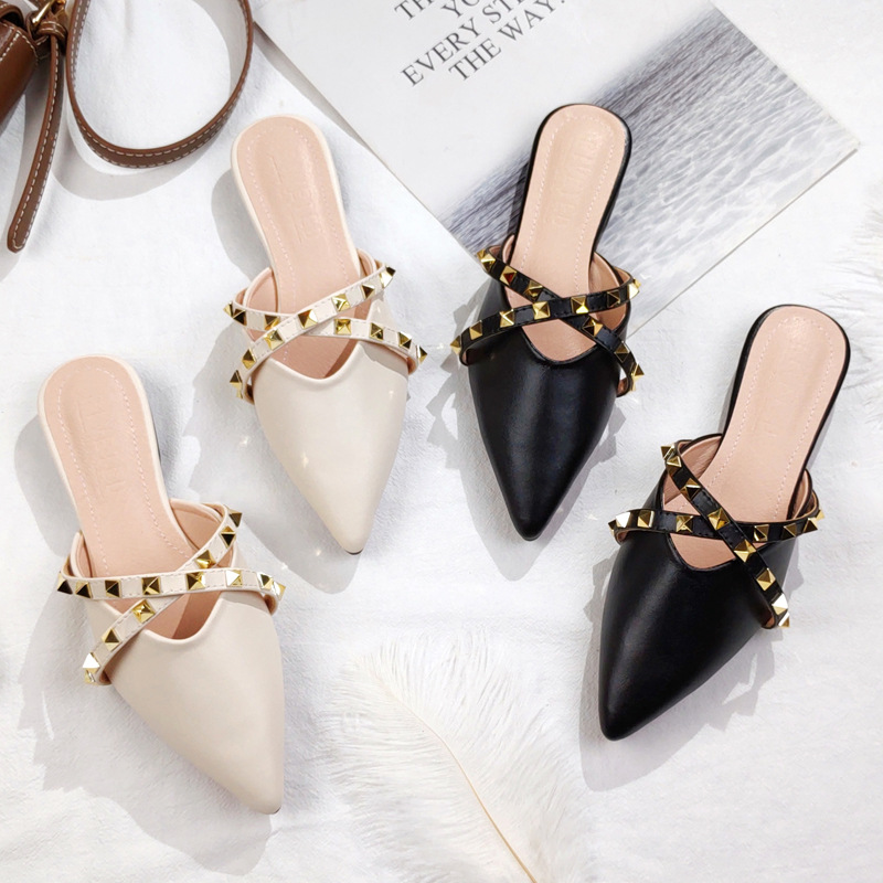Slip On Mule Flat - Sandal Wanita 2026 Model Baru, Sol