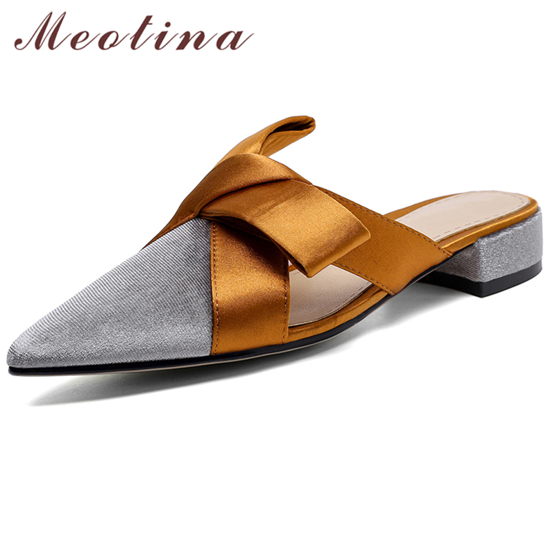 Slip On Mule Flat - Sandal Datar Meotina Sepatu Wanita Sandal