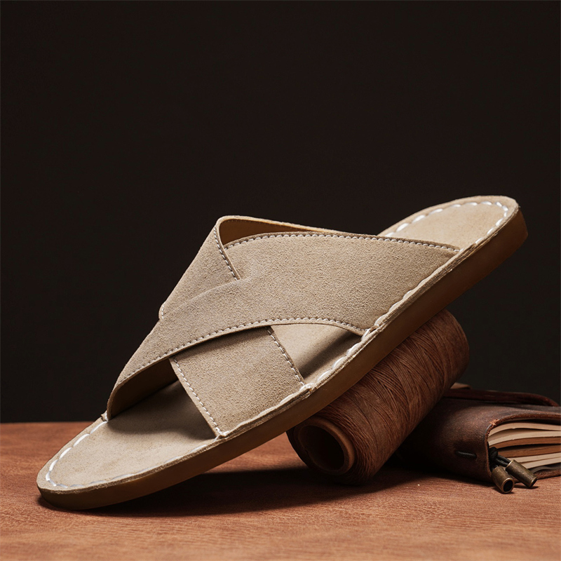 Slip On Mule Flat - Sendal Pria Anti Selip Sepatu Pantai