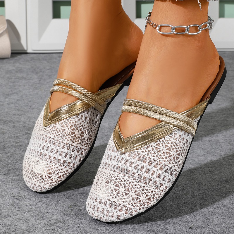 Sandal Pantai Wanita Musim Pan - Slip On Mule Flat ulasan dan harga