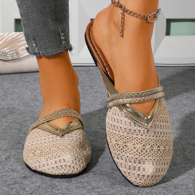 Sandal Pantai Wanita Musim Pan - Slip On Mule Flat ulasan dan harga