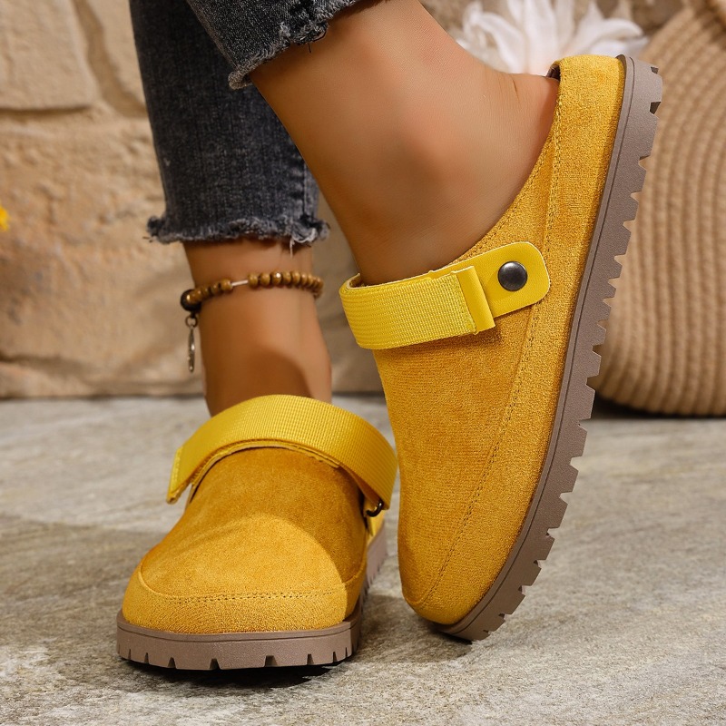 Sepatu Wanita Suede Mules Mult - Slip On Mule Flat ulasan dan harga