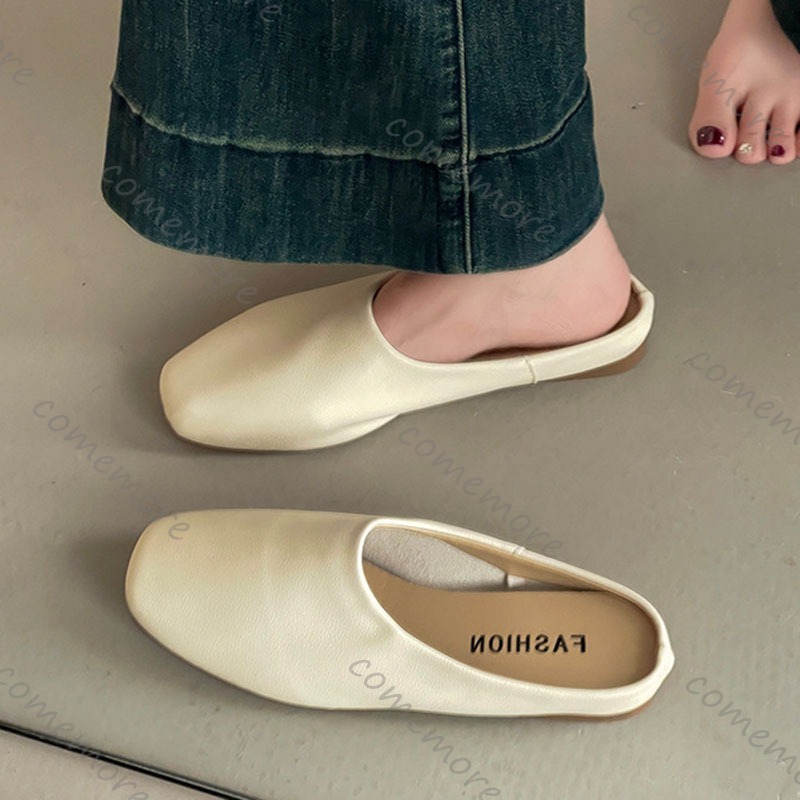 Comemore Sandal Setengah Baoto - Slip On Mule Flat ulasan dan harga