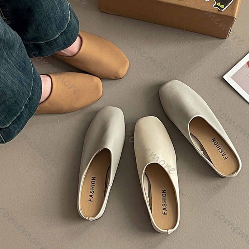 Comemore Sandal Setengah Baoto - Slip On Mule Flat ulasan dan harga