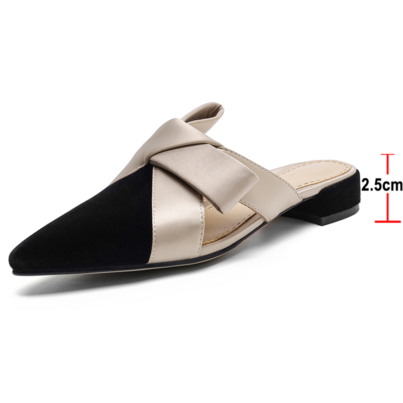 Sandal Datar Meotina Sepatu Wa - Slip On Mule Flat ulasan dan harga