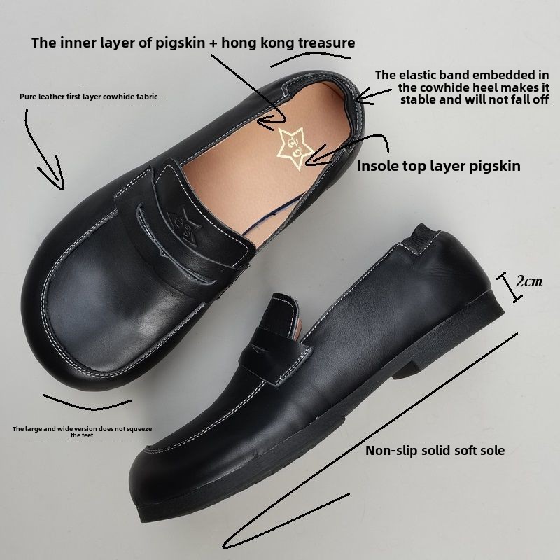 Sepatu Wanita Lebar Kulit Alam - Women Shoes For Big Feet ulasan dan harga