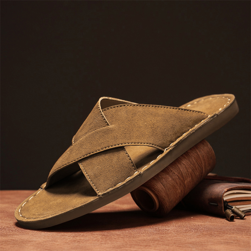 Sendal Pria Anti Selip Sepatu  - Slip On Mule Flat ulasan dan harga