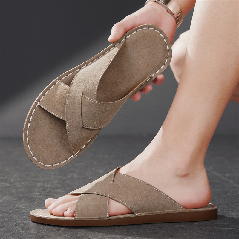 Sendal Pria Anti Selip Sepatu  - Slip On Mule Flat ulasan dan harga