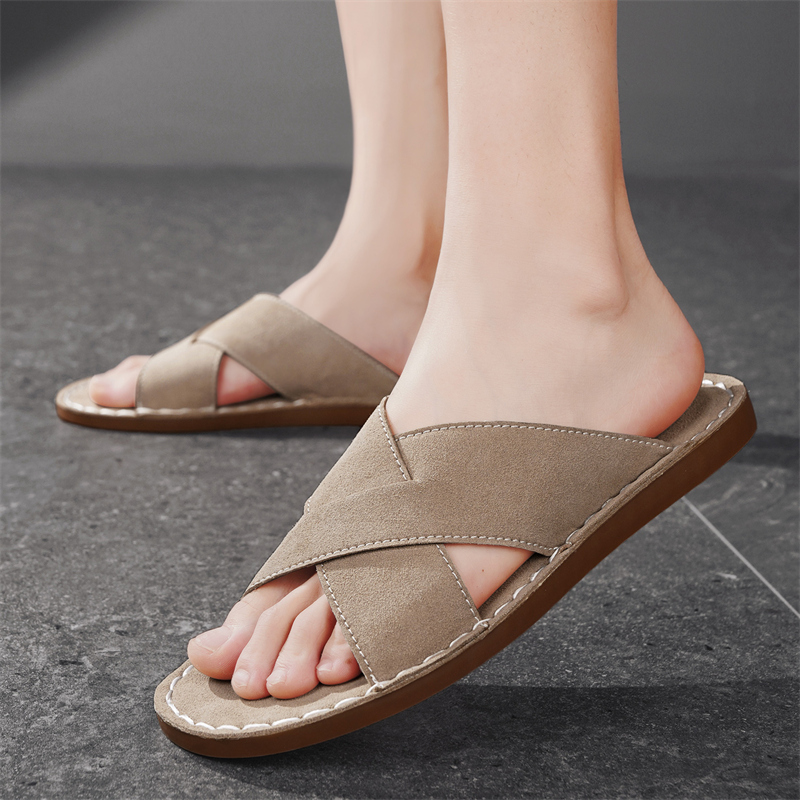 Sendal Pria Anti Selip Sepatu  - Slip On Mule Flat ulasan dan harga