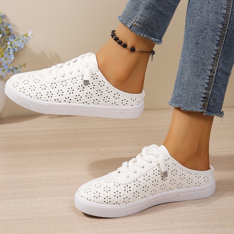 Sepatu Slip On Mule Berdetail  - Slip On Mule Flat ulasan dan harga