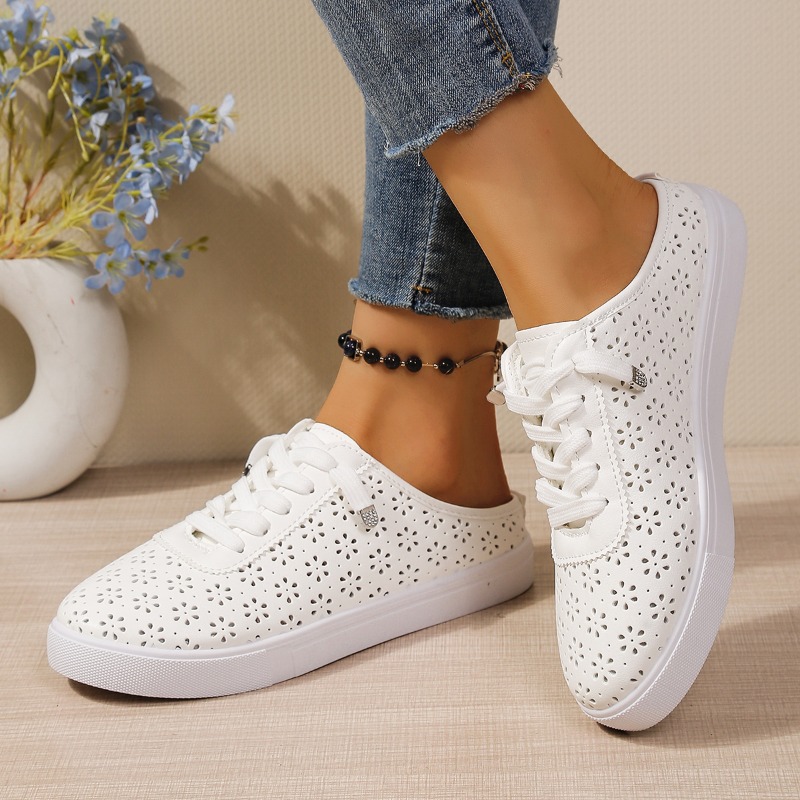 Sepatu Slip On Mule Berdetail  - Slip On Mule Flat ulasan dan harga